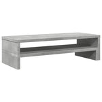 Skjermhylle Betonggrå 54X22X15 Cm Konstruert Tre