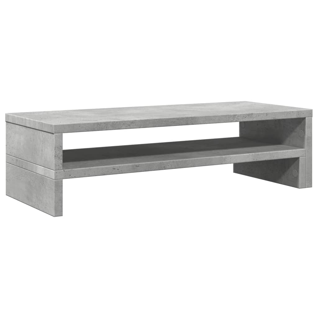 Skjermhylle Betonggrå 54X22X15 Cm Konstruert Tre