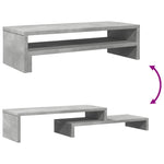 Skjermhylle Betonggrå 54X22X15 Cm Konstruert Tre