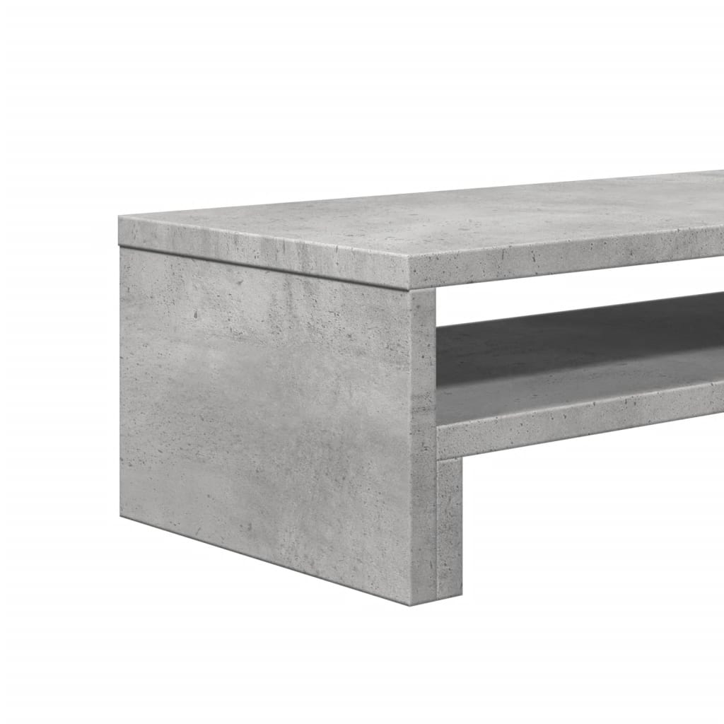 Skjermhylle Betonggrå 54X22X15 Cm Konstruert Tre