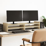 Skjermstativ Sonoma Eik 100X27X20 Cm Konstruert Tre