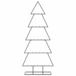 Juletre Til Dekorasjon Metall Svart 150 Cm