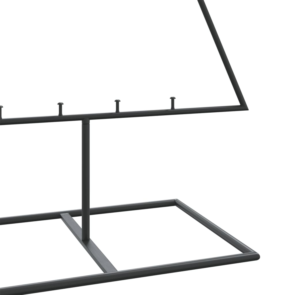 Juletre Til Dekorasjon Metall Svart 150 Cm
