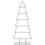 Juletre Til Dekorasjon Metall Svart 180 Cm