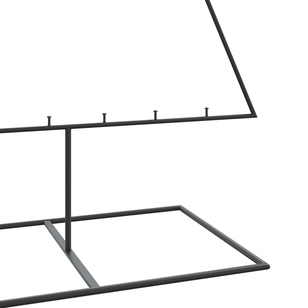 Juletre Til Dekorasjon Metall Svart 210 Cm