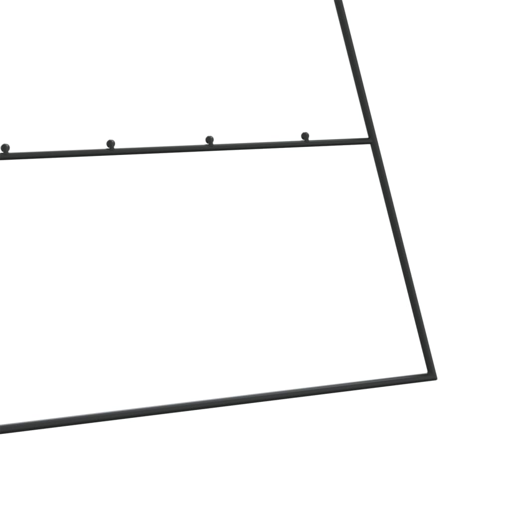 Juletre Til Dekorasjon Metall Svart 210 Cm