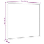 Magnetisk Tavle Med Massiv Fururamme 60X55 Cm