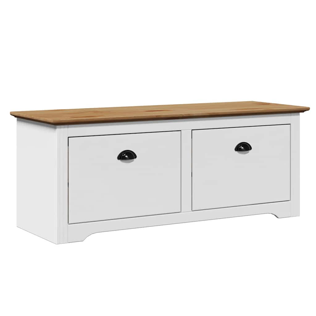 Gangbenk Bodo Hvit Og Brun 114X40X45 Cm