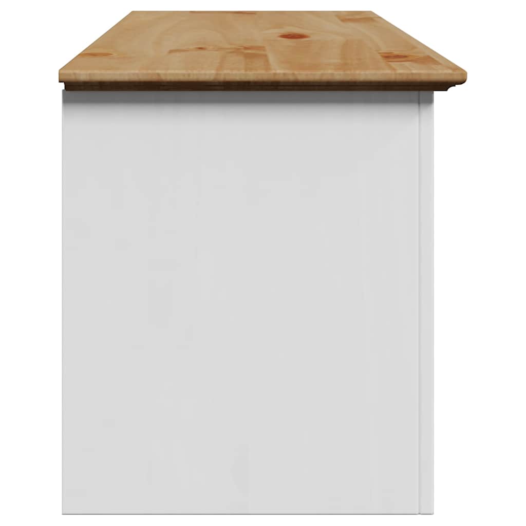 Gangbenk Bodo Hvit Og Brun 114X40X45 Cm