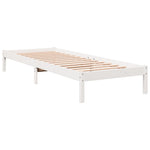 Ekstra Lang Sengeramme Uten Madrass Hvit 100X210 Cm Heltre Furu