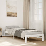 Ekstra Lang Sengeramme Uten Madrass Hvit 100X210 Cm Heltre Furu