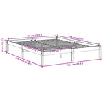 Ekstra Lang Sengeramme Uten Madrass 140X210 Cm Heltre Furu