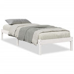 Ekstra Lang Sengeramme Uten Madrass Hvit 80X220 Cm Heltre Furu