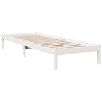 Ekstra Lang Sengeramme Uten Madrass Hvit 80X220 Cm Heltre Furu