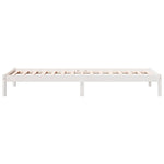 Ekstra Lang Sengeramme Uten Madrass Hvit 80X220 Cm Heltre Furu