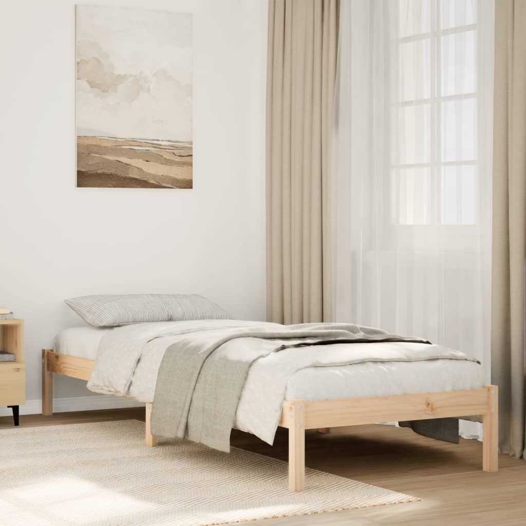 Ekstra Lang Sengeramme Uten Madrass 100X220 Cm Heltre Furu