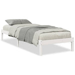 Ekstra Lang Sengeramme Uten Madrass Hvit 100X220 Cm Heltre Furu