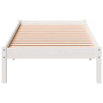 Ekstra Lang Sengeramme Uten Madrass Hvit 100X220 Cm Heltre Furu