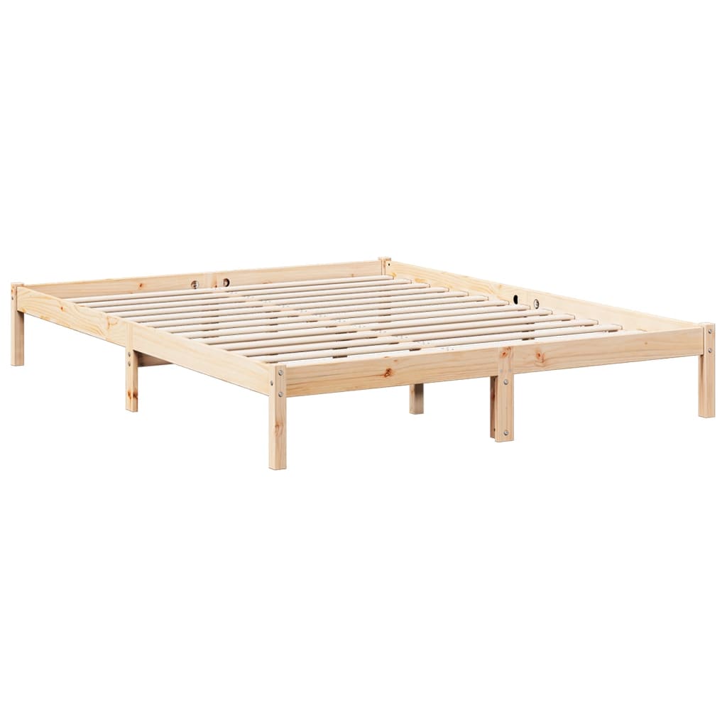 Ekstra Lang Sengeramme Uten Madrass 140X220 Cm Heltre Furu