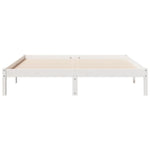 Ekstra Lang Sengeramme Uten Madrass Hvit 160X220 Cm Heltre Furu