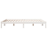 Ekstra Lang Sengeramme Uten Madrass Hvit 160X220 Cm Heltre Furu