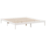 Ekstra Lang Sengeramme Uten Madrass Hvit 180X220 Cm Heltre Furu