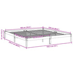 Ekstra Lang Sengeramme Uten Madrass Hvit 180X220 Cm Heltre Furu