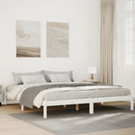 Ekstra Lang Sengeramme Uten Madrass Hvit 180X220 Cm Heltre Furu