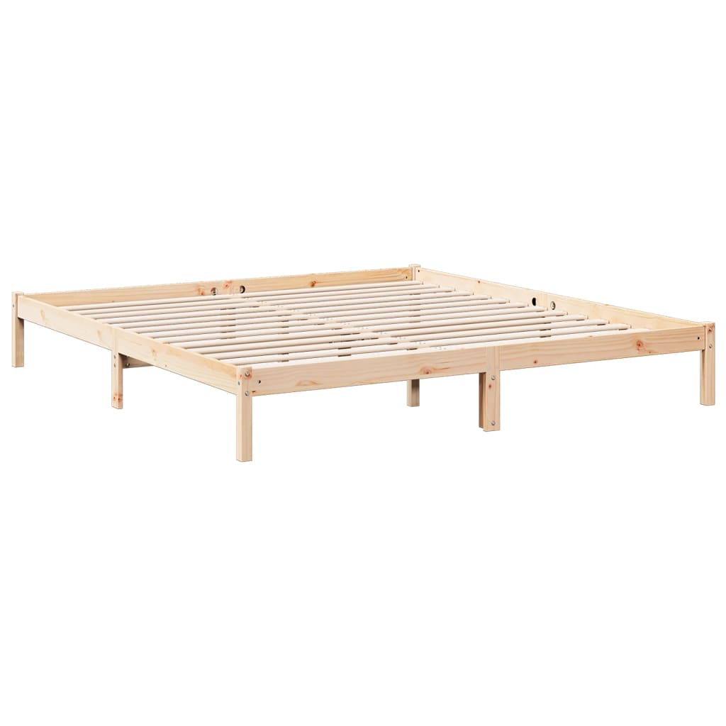 Ekstra Lang Sengeramme Uten Madrass 200X220 Cm Heltre Furu