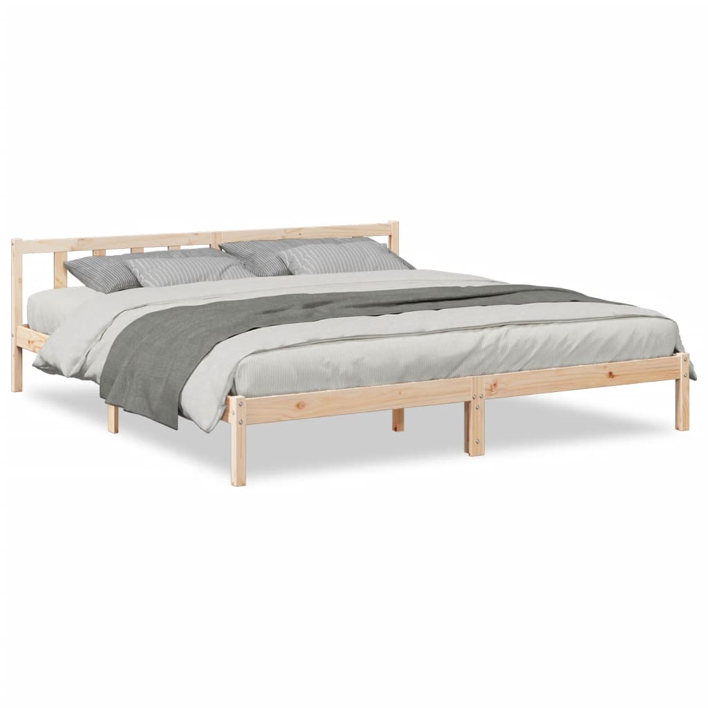 Ekstra Lang Sengeramme Uten Madrass 180X210 Cm Heltre Furu