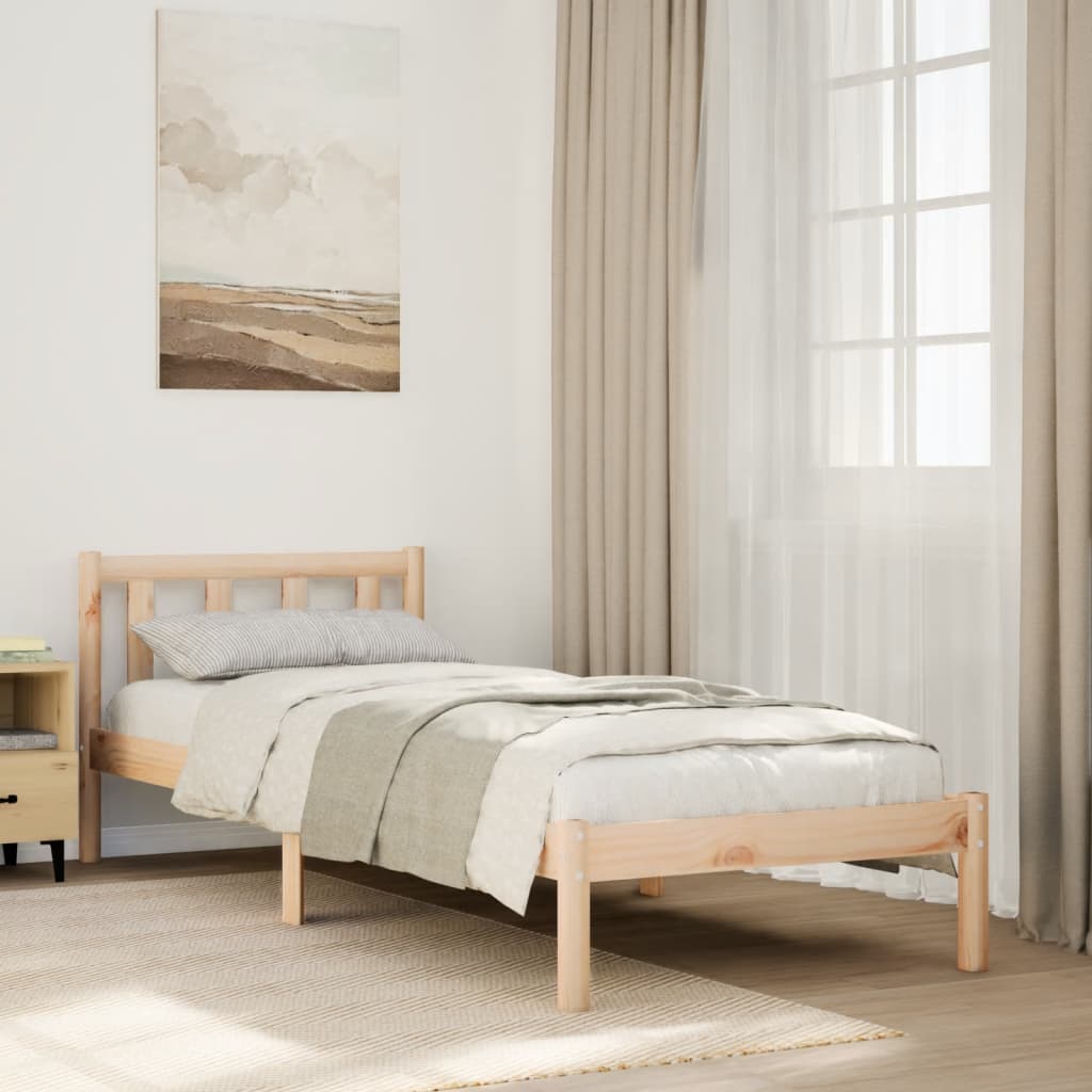 Ekstra Lang Sengeramme Uten Madrass 100X220 Cm Heltre Furu