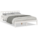 Ekstra Lang Sengeramme Uten Madrass Hvit 160X220 Cm Heltre Furu
