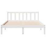 Ekstra Lang Sengeramme Uten Madrass Hvit 160X220 Cm Heltre Furu