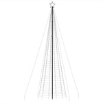 Led Juletre Med Spikes 1534 Leds Varm Hvit 500 Cm