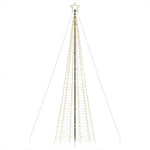 Led Juletre Med Spikes 1534 Leds Varm Hvit 500 Cm