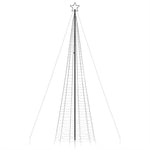 Led Juletre Med Spikes 1534 Leds Kald Hvit 500 Cm