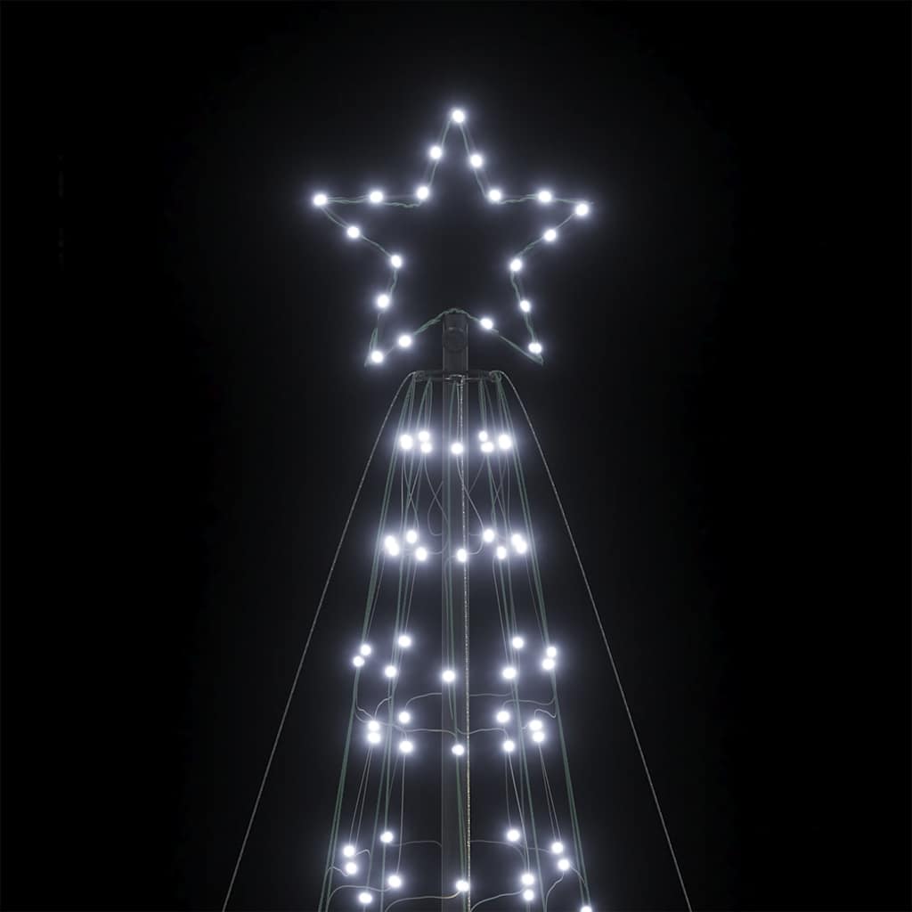 Led Juletre Med Spikes 1534 Leds Kald Hvit 500 Cm