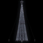 Led Juletre Med Spikes 1534 Leds Kald Hvit 500 Cm