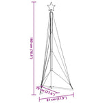 Led Juletre 363 Leds Kald Hvit 182 Cm