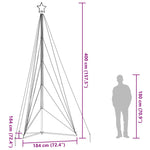 Led Juletre 615 Led Fargerike 404,5 Cm