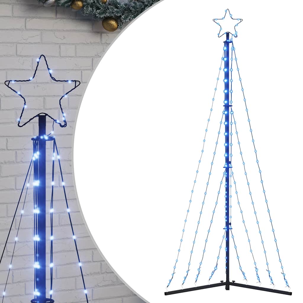 Led Juletre 339 Leds Blå 187 Cm