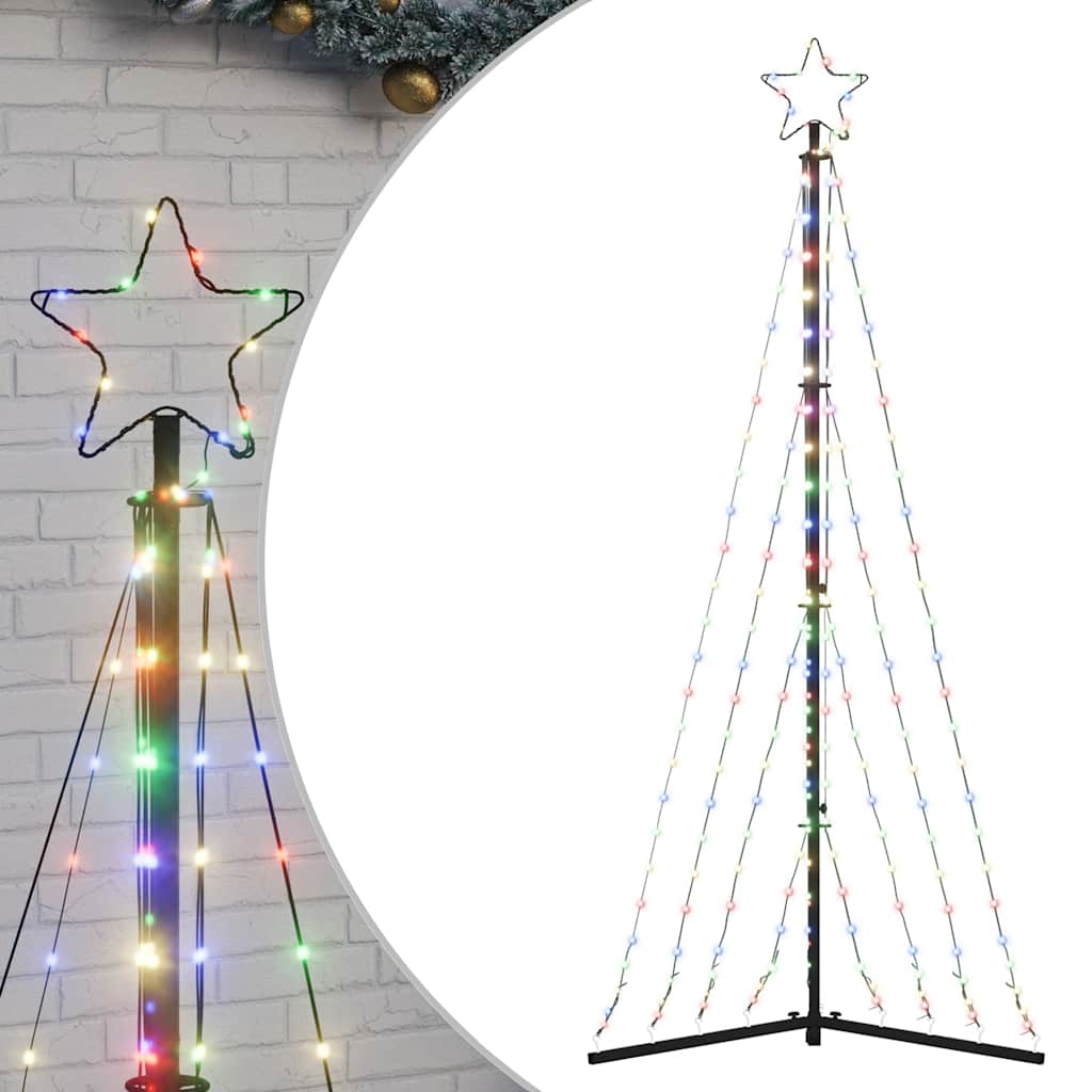 Led Juletre 339 Leds Fargerike 187 Cm