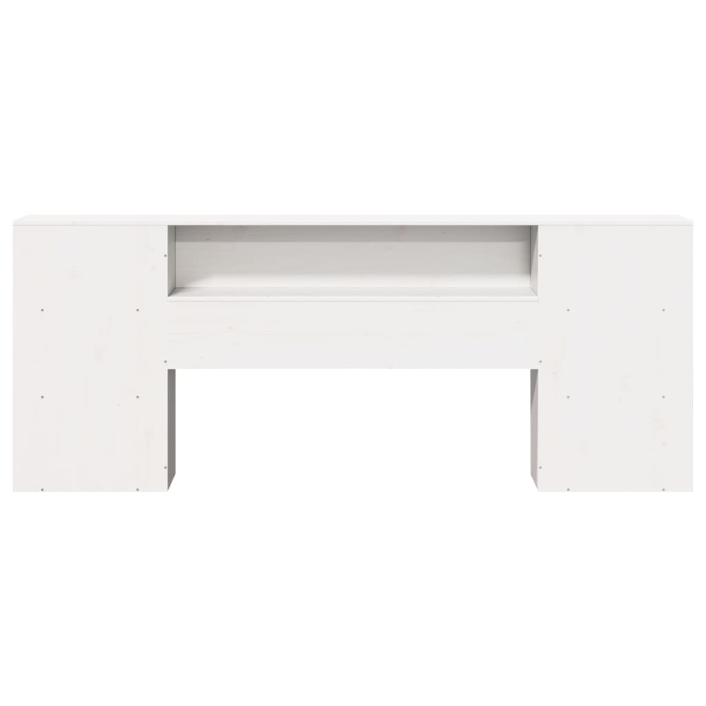 Hodegavl Med Oppbevaring Hvit 180 Cm Heltre Furu