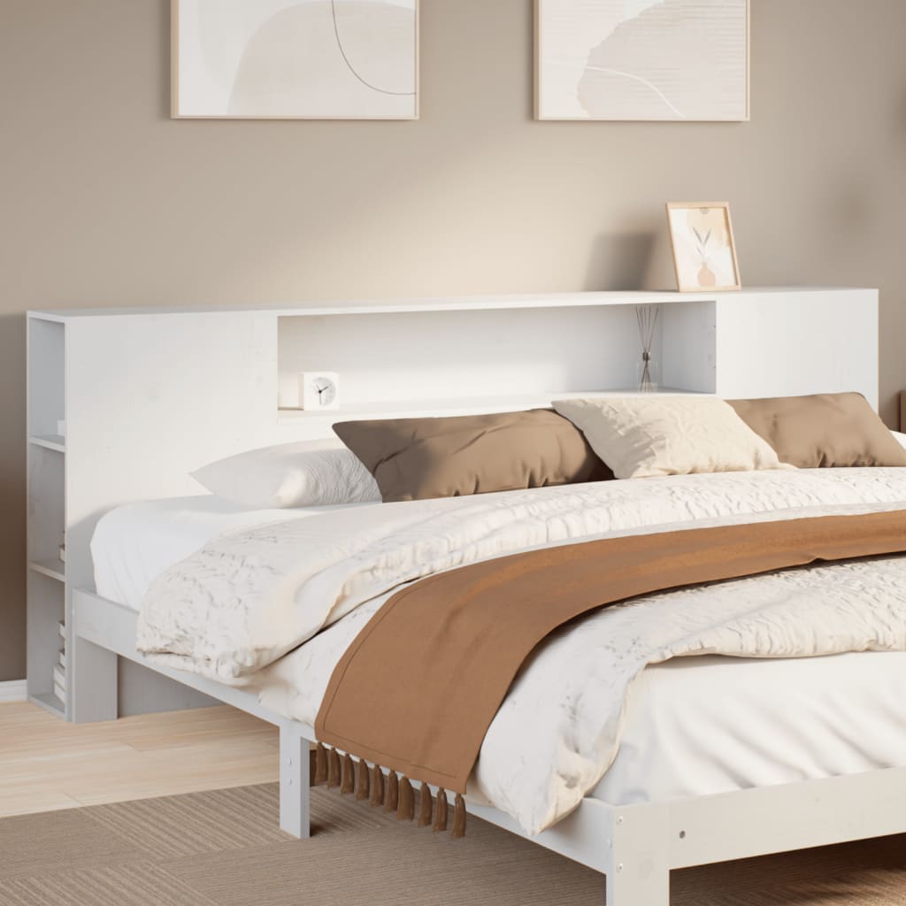 Hodegavl Med Oppbevaring Hvit 180 Cm Heltre Furu