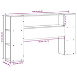 Hodegavl Med Oppbevaring Hvit 150 Cm Heltre Furu