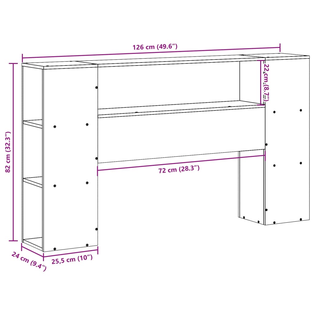 Hodegavl Med Oppbevaring 120 Cm Heltre Furu