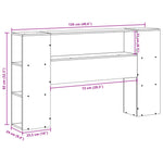 Hodegavl Med Oppbevaring Hvit 120 Cm Heltre Furu