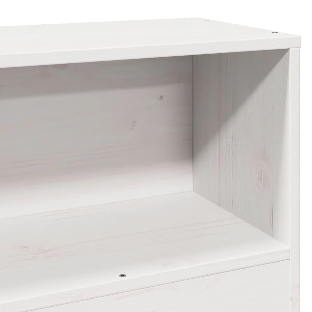 Hodegavl Med Oppbevaring Hvit 100 Cm Heltre Furu