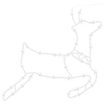 Julelys Reinsdyr Silhuett 2 Stk 35 Led Varm Hvit