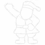 Julelys Nisse Silhuett 2 Stk 35 Led Varm Hvit